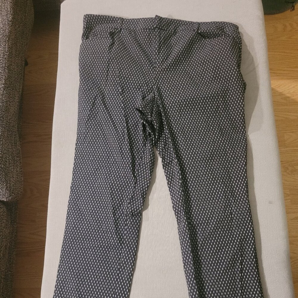 Straight Stretch Mid-Rise Diamond Pant